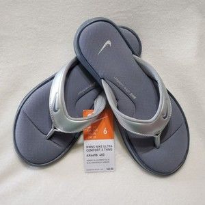 NIKE Black Ultra Comfort 3 Thong Flip Flops AR4498-400 Women's US Size 6